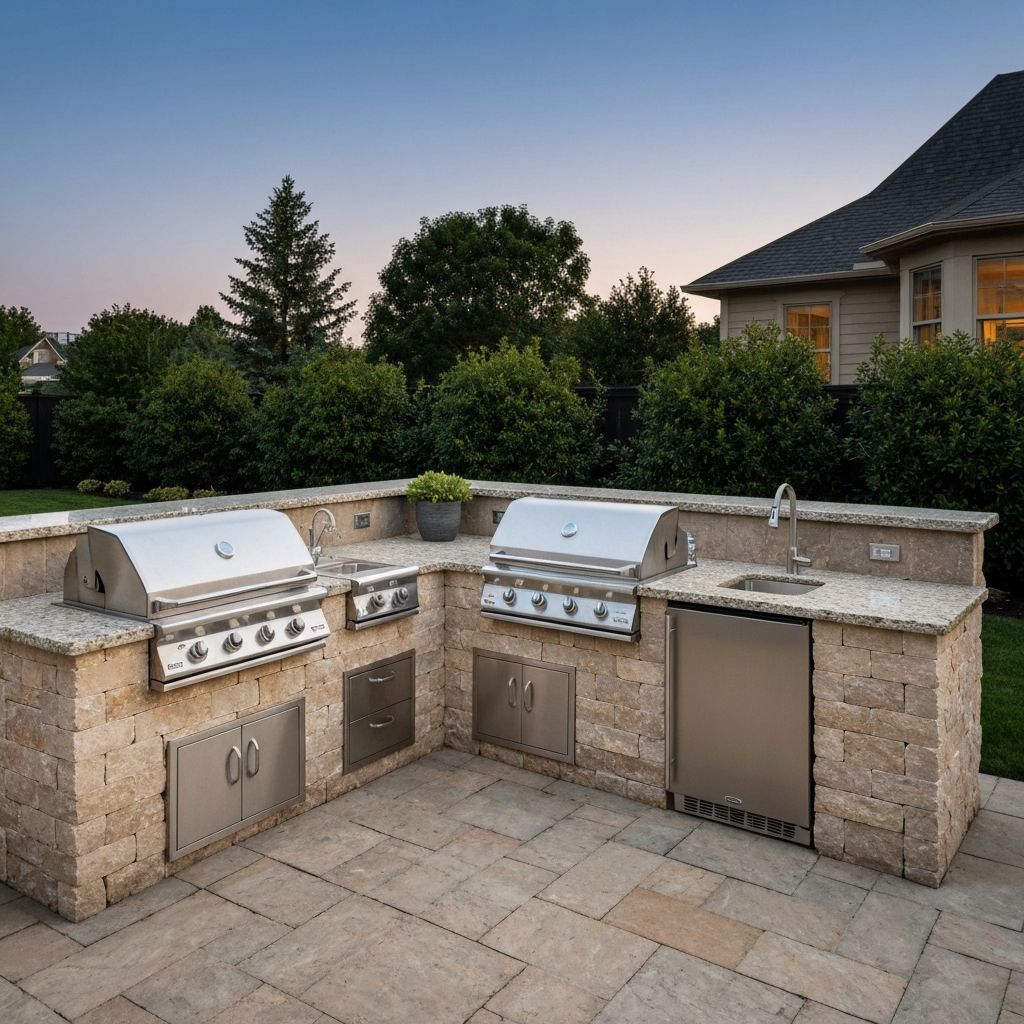 Water feature in patio area